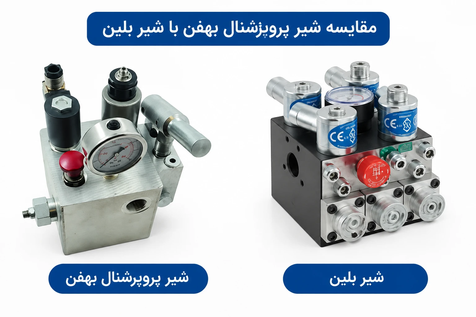 مقایسه شیرپروپرشنال با شیربلین